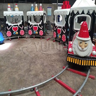 Christmas train ride for kids.