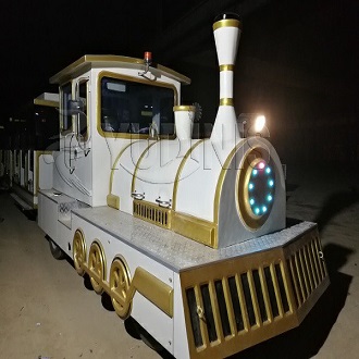 Trackless Christmas train ride 