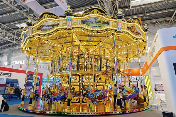 Dinis double deck carousel merry go round